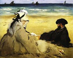 Edouard Manet At the Beach oil painting picture